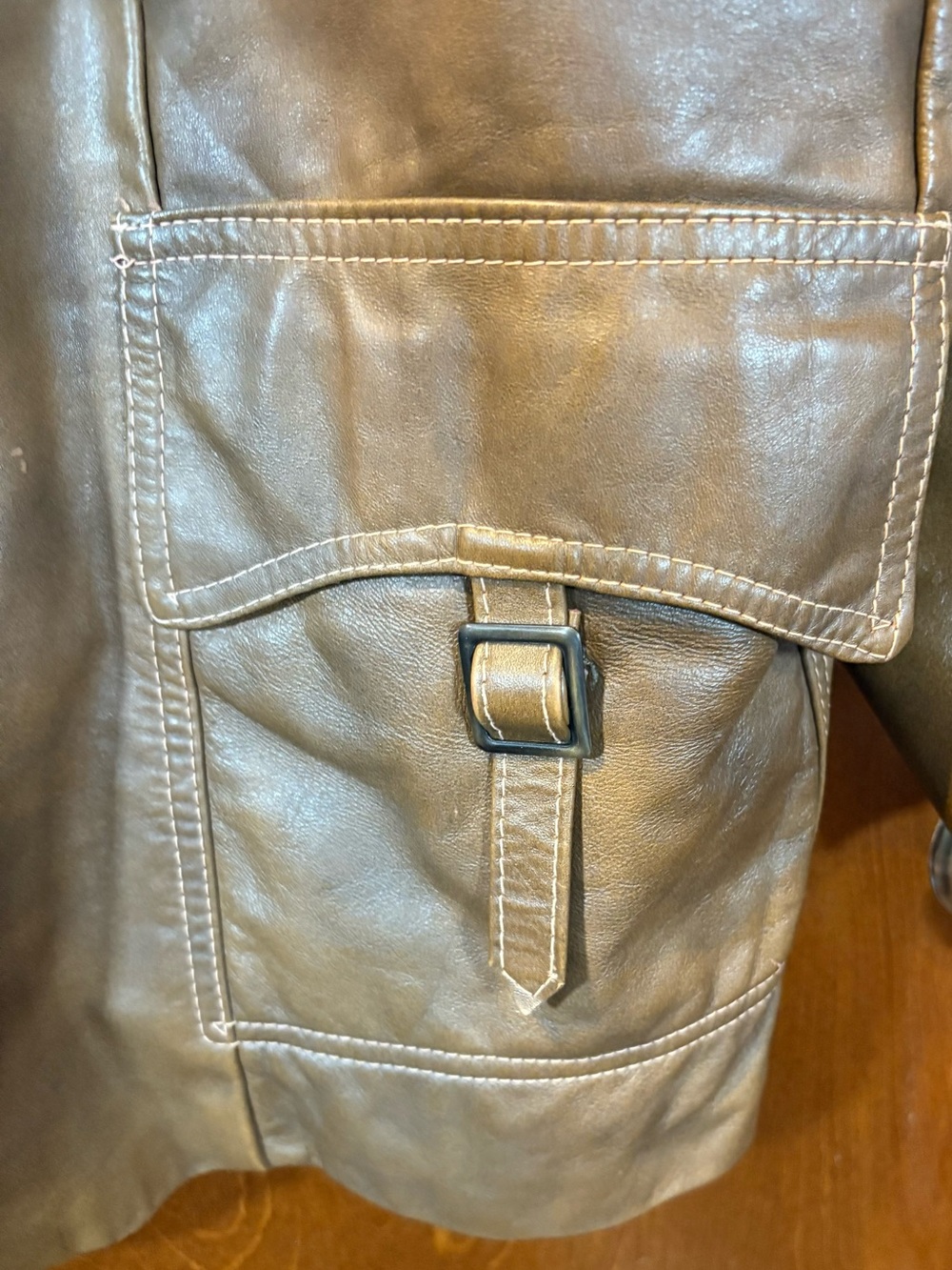 Vintage Brown Leather Field Jacket - Picture 8 of 16